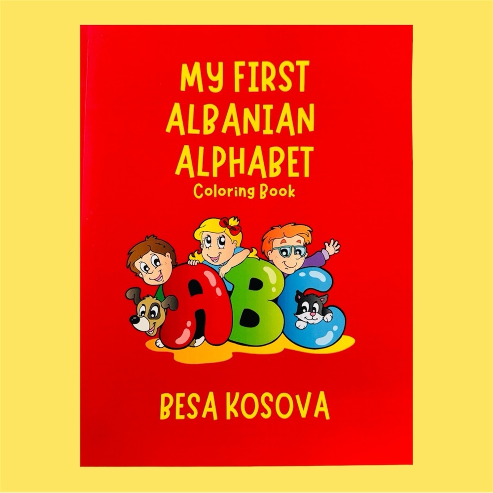 My First Albanian Alphabet Coloring Book - Red